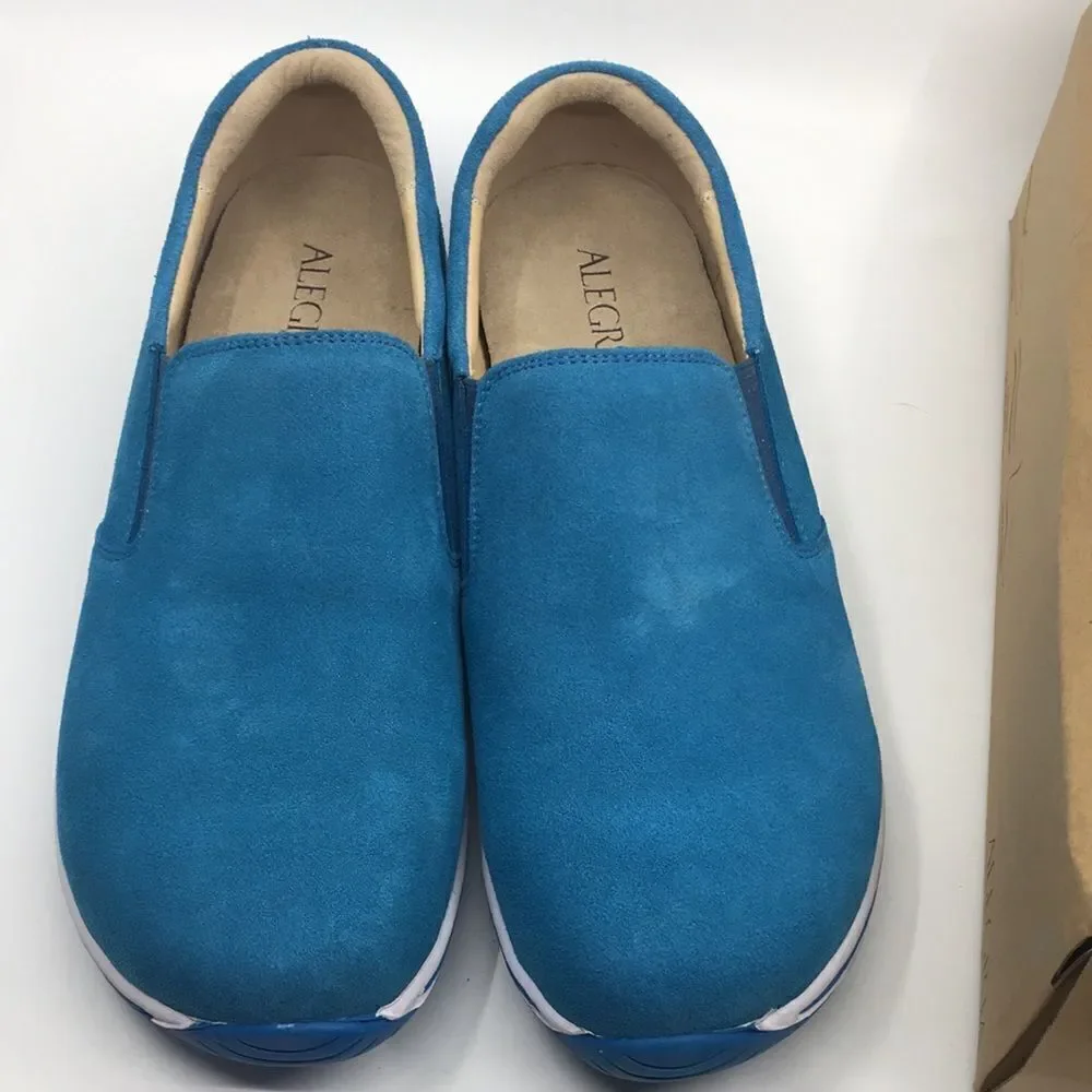 NIB Alegria Men’s Aaron Blur Suede Slip On Shoes - Size 47 EU 13 US